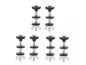 3 paires de boulons pour réservoir de toilette, fixations de salle de bain, accessoires pour siège de toilette, acier inoxydable