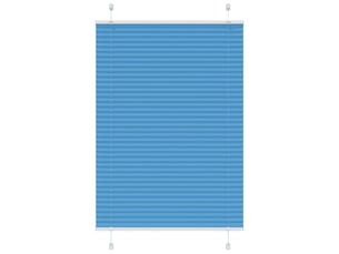 Store plissé, store de fenêtre bleu 95x100 cm largeur du tissu 94,4 cm polyester cf46814