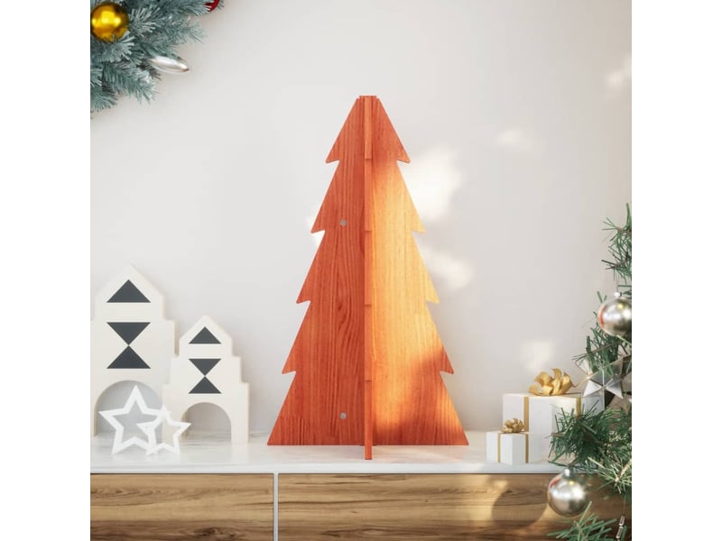  Arbre de noël, sapin de noël en bois pour décoration 69,5cm bois de pin massif  - Conforama B