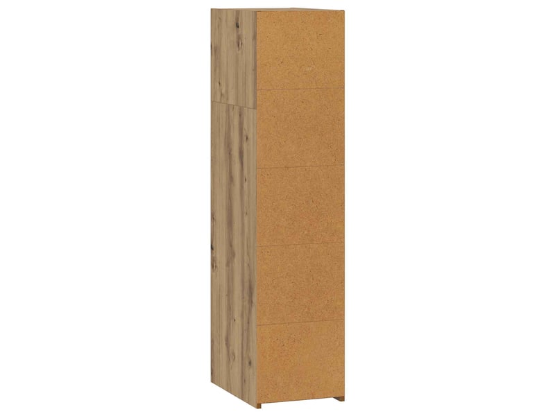  Buffet - haut armoire chêne artisanal 30 x 41 x 124 cm bois d'ingénierie  - Conforama E