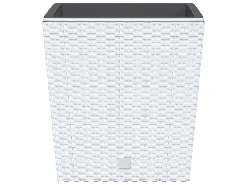  Jardinière - bac à fleurs et intérieur amovible blanc 21 32 l rotin pp  - Conforama D