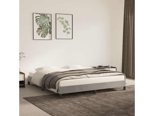 Lit 2 places 180x200 cm coloris gris