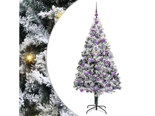 Sapin de noël artificiel, arbre de noël blanc 180 cm pvc, acier et plastique shl8212