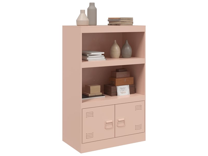  Buffet - bahut - meuble de rangement rose 67x39x107 cm acier  - Conforama E