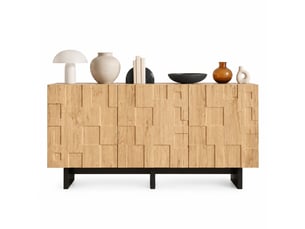 Buffet 3 porte(s) 0 tiroir(s) STILVORA - 140 cm coloris naturel