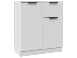Buffet - bahut - meuble de rangement blanc 60x30x70 cm bois d'ingénierie