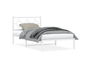 Lit simple 100x200 cm    coloris blanc