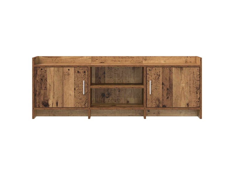  Meuble tv - banc tv - meuble de rangement 130 x 33 x 47 cm bois ancien bois d'ingénierie  - Conforama E