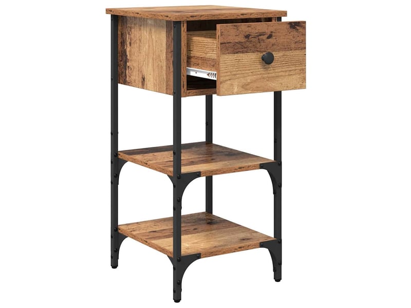  Table de chevet - cabinet de chevet - table de nuit marron 33,5 x 36 x 70 cm bois d’ingénierie  - Conforama D