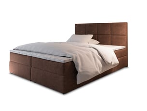 Lit avec rangement 180x200 cm <strong>MASSENO</strong> <strong></strong> coloris marron