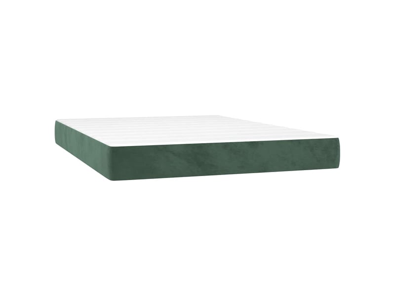  Matelas de lit à ressorts ensachés fermeté moyenne vert foncé 140x200x20 cm  - Conforama A