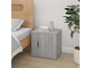 Table de chevet chanmbre, table d'appoint sonoma gris 50x39x47 cm