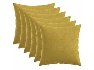 Lot de 6 coussins avec oreiller, coussins décoratifs heerlen vert clair tissu cf50765