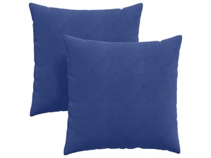 Lot de 2 coussins de canapé, coussins décoratifs bleu police 80 x 80 cm cf59025