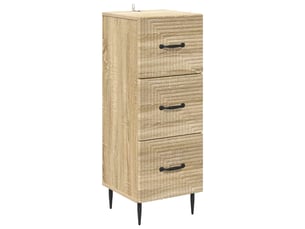 Armoire de rangement bureau, armoire à tiroirs chêne sonoma 33 x 34,5 x 89,5 cm