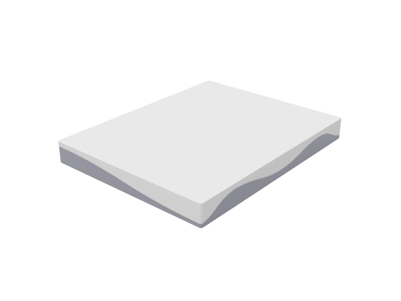  Matelas en mousse 160x200 cm réversible h3h4 blanc et gris  - Conforama A
