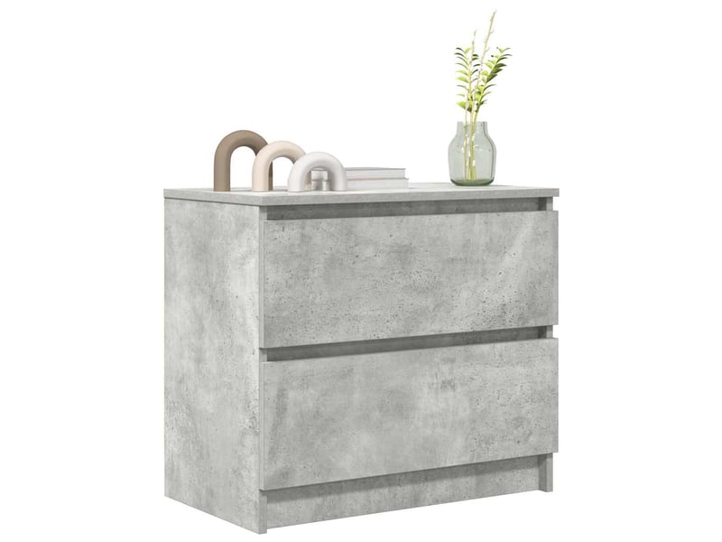  Meuble tv - banc tv - meuble de rangement gris béton 60x35x54 cm bois d'ingénierie  - Conforama D