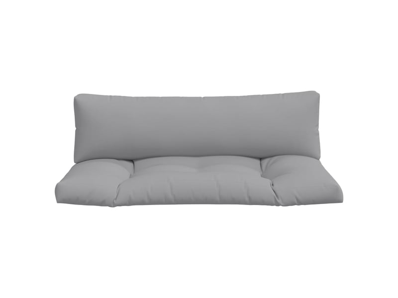  Lot de 2 coussins de palette, coussins de canapé gris tissu cf59538  - Conforama D