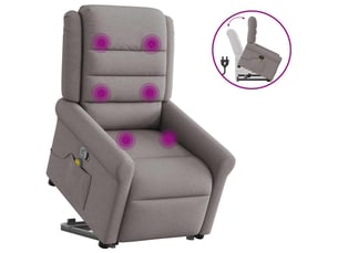 Fauteuil fixe Tissu taupe