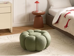 Pouf / repose pied <strong>BELIANI</strong> <strong></strong> vert