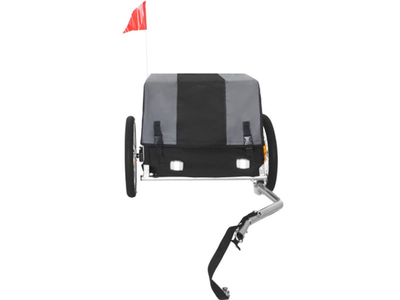 Remorque vélo cargo grisnoir 40 kg, roues 16 pouces, housse étanche amovible - Conforama E