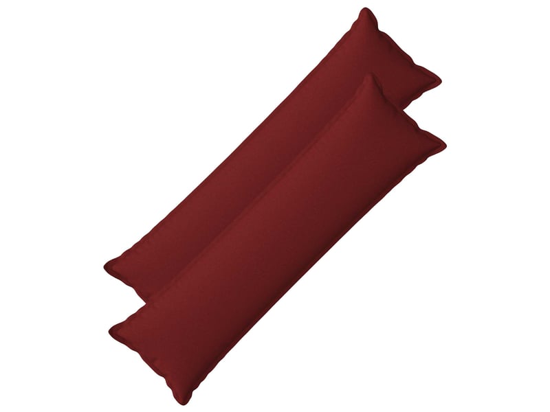  Lot de 2 coussins avec oreiller, coussins décoratifs houten bordeaux lin synthétique cf51151  - Conforama B