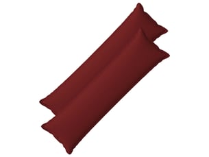 Lot de 2 coussins avec oreiller, coussins décoratifs houten bordeaux lin synthétique cf51151