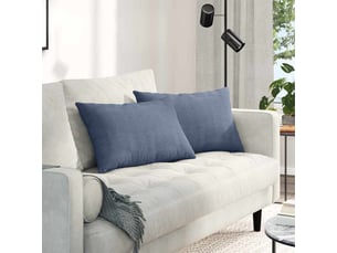 Lot de 2 coussins de canapé, coussins décoratifs bleu 60 x 40 cm cf59006