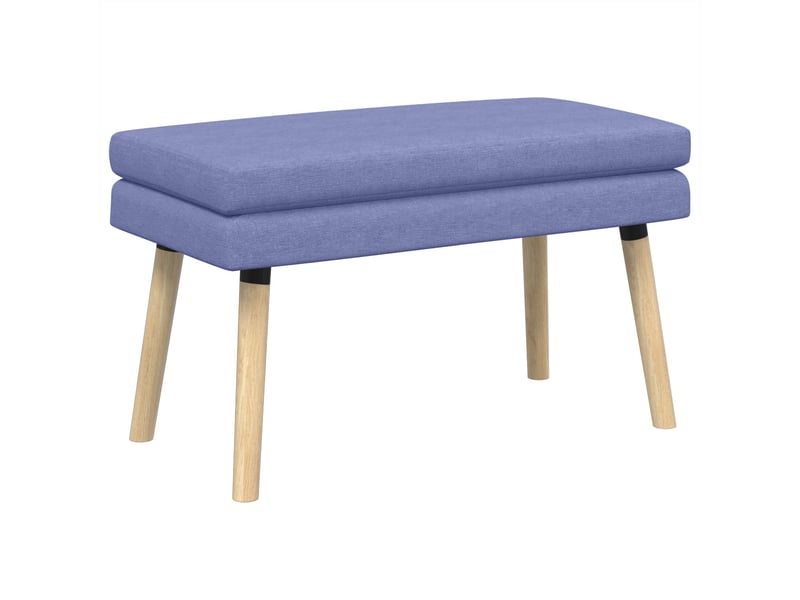  Banc d'entrée, banc à double couche bleu denim 80x40x47 cm tissu  - Conforama A