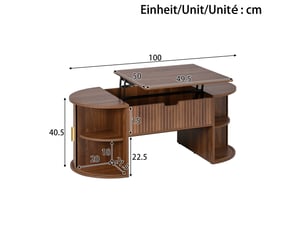 Table basse  coloris bois foncé <strong></strong> <strong></strong>