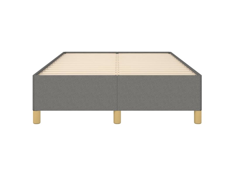  Lit double- lit adulte -  cadre de lit sans matelas gris foncé 120x190 cm tissu  - Conforama D