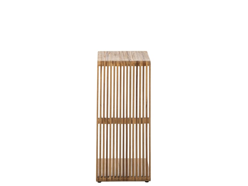  Table d'appoint en bois lars 65cm naturel  - Conforama D