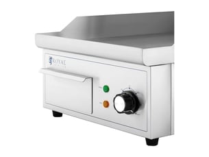 Plancha électrique professionnelle plaque de cuisson 2 000 watts grill (360 x 380 mm, plaque lisse et rainurée en fer) 14_0004063