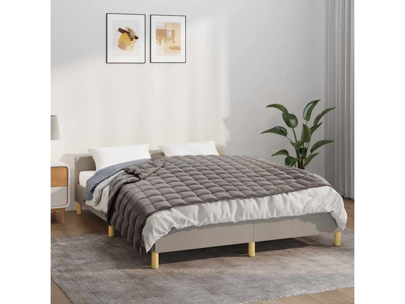  Couverture lestée adulte gris 150x200 cm 7 kg tissu shl76985  - Conforama B