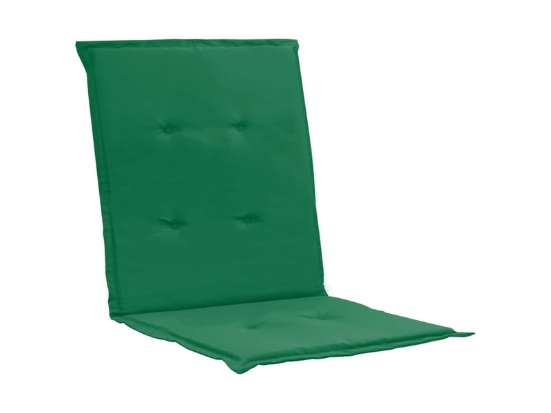  Lot de 4 coussins de chaise de jardin 100% polyester imperméable vert 100 x 50 x 3 cm dec021685  - Conforama C
