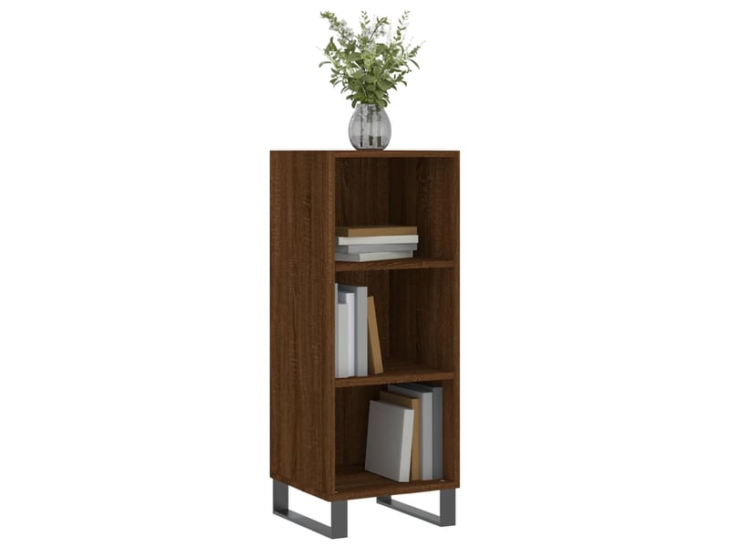  Buffet - bahut - meuble de rangement chêne marron 34,5x32,5x90 cm bois d'ingénierie  - Conforama C