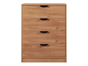 Commode meuble de rangement pratique entrée salon chambre mdf 90 x 70 x 40 cm effet chêne 03_0009317