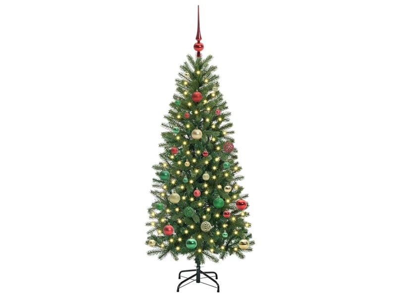  Sapin de noël - arbre de noël artificiel vert 150 cm pe et pvc  - Conforama C