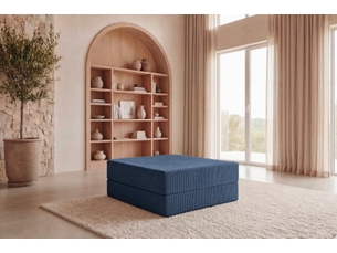 Pouf / repose pied <strong>CASANOVA</strong> <strong></strong> bleu