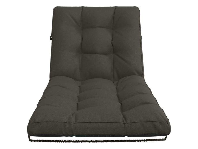 Coussin de transat, coussin pour bain de soleil vianen 100 % polyester anthracite cf56252 - Conforama D