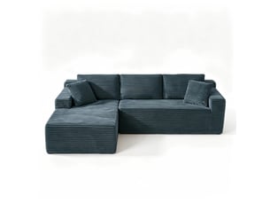 Canapé droit fixe <strong></strong> <strong></strong> 4 places Tissu gris