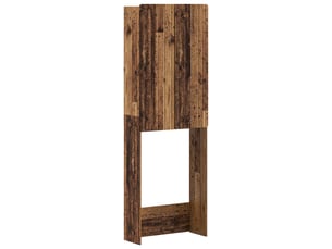 Armoire de toilette, meuble de toilette zwolle bois ancien 66x25.5x190 cm