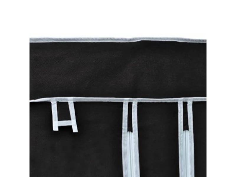  Garde-robe, armoire de rangement pliable noir 110x45x175 cm  - Conforama E