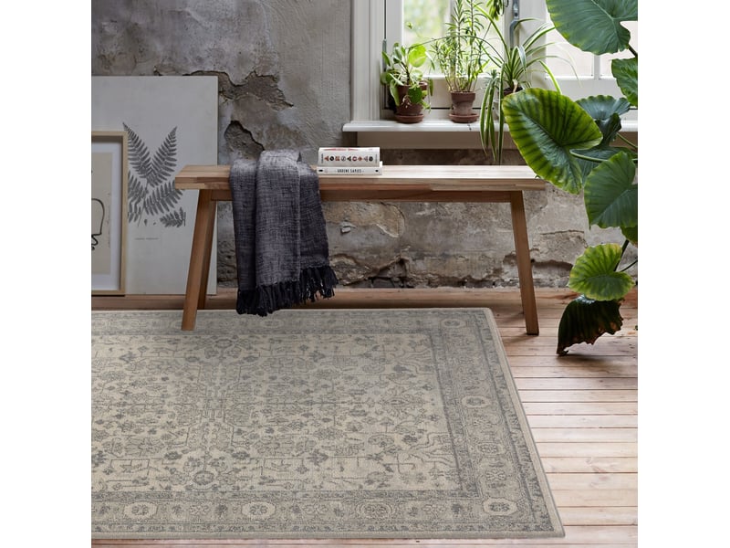 Milan - tapis d'inspiration designer beige taupe 080 x 150 cm Z-MILANO80150301BEIGE - Conforama B