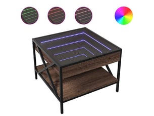 Table basse rectangulaire coloris marron  