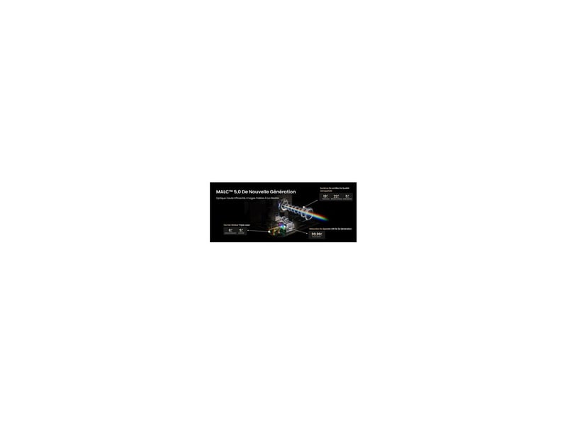  Video projecteur laser ultra courte focale 4k triple laser 5800 lm google tv 8229384 - Conforama D
