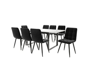Ensemble table rectangulaire 8 chaise(s) <strong>MODENUIT </strong> <strong></strong>