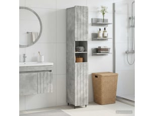 Colonne de salle de bain avec étagère ouverte zwolle gris béton