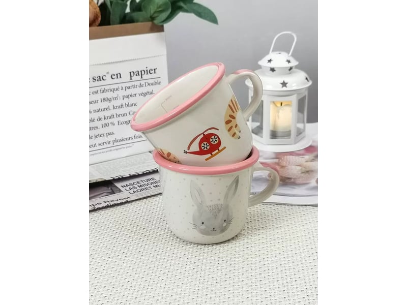  Mug en céramique, station de ski, noir, 320 ml  - Conforama B
