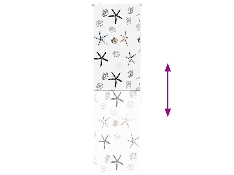 Store enrouleur de douche, store à rouleau 60x240 cm largeur du tissu 56 cm cf45032 - Conforama E